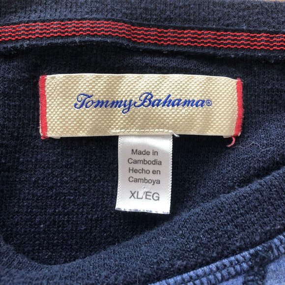 SOLD Tommy Bahama Blue Long Sleeve Tee Shirt Sz XL - Picture 5 of 5